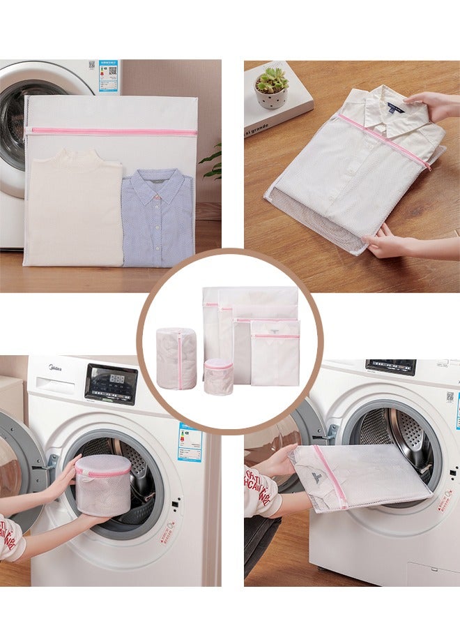 6 Pieces of Durable Mesh Laundry Bag, Travel Storage Bag Laundry Bag, Lingerie Bags for Washing Delicates，Laundry Bags Mesh Wash Bags - Image 5